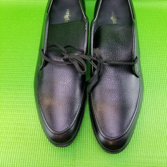 E.T. Wright Mens Black Full Grain Leather Lace Up Oxford Dress Shoes Size 15 AAA