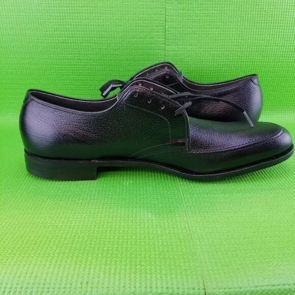 E.T. Wright Mens Black Full Grain Leather Lace Up Oxford Dress Shoes Size 15 AAA