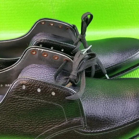 E.T. Wright Mens Black Full Grain Leather Lace Up Oxford Dress Shoes Size 15 AAA
