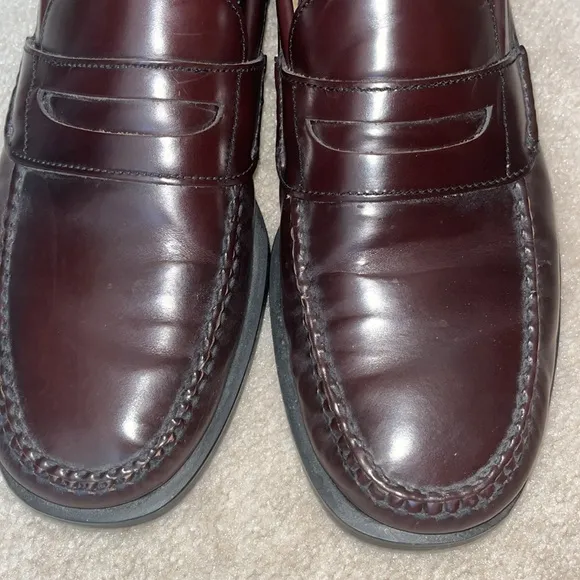 EUC Bass, penny loafers, men’s, size 11 D, brown, leather, slip on