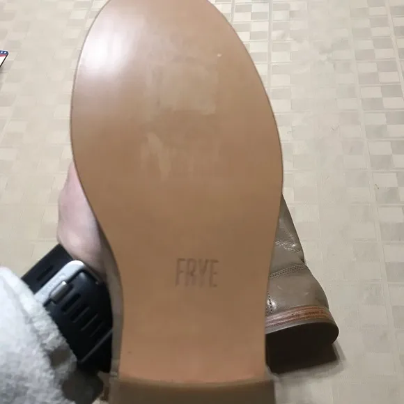 EUC Frye Boots Ankle Low Sand Tan 3/4” Heel