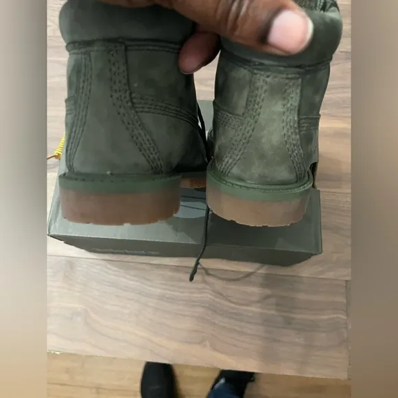 EUC IB Sz 7 Toddler Dark Green Timberland Boots