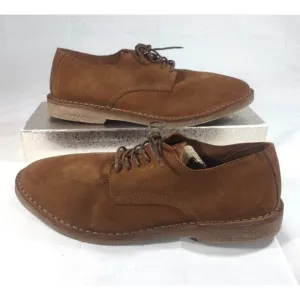EUC J.Crew Italy Brown Nubuk Leather Oxfords Plain Toe Casual Dress Shoe…