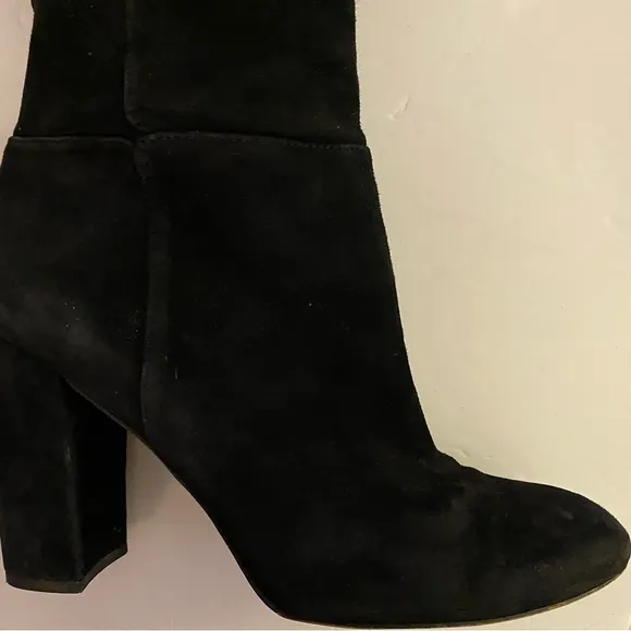 EUC Sam Edelman Caprice Knee High Black Suede Boot Size 10