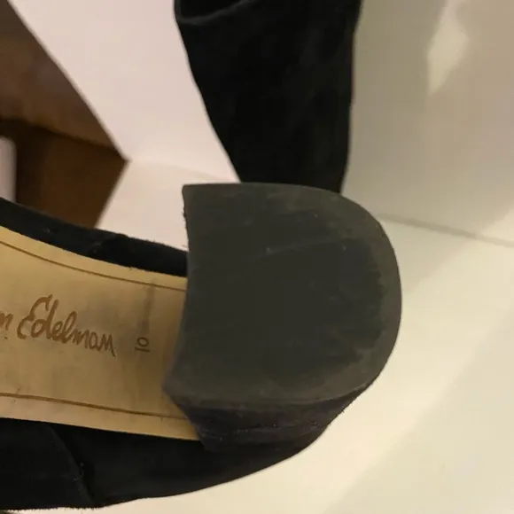 EUC Sam Edelman Caprice Knee High Black Suede Boot Size 10