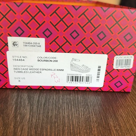 EUC Tory Burch Ines Cage Wedge Espadrille 80MM