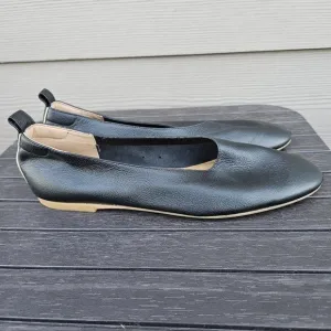 Everlane Day Glove Black Leather Ballet Flats Made in Italy Women's Size 9