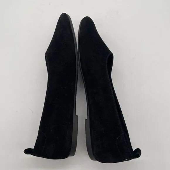 Everlane Flats Shoe Womens 8 Black Suede The Day Glove Flats Ballet Preppy