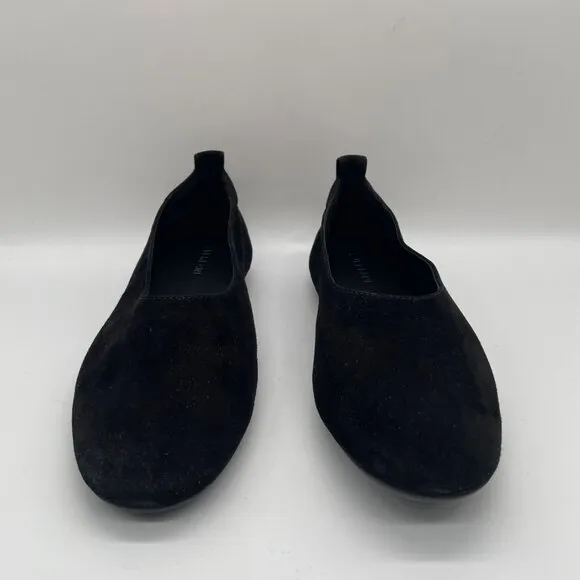 Everlane Flats Shoe Womens 8 Black Suede The Day Glove Flats Ballet Preppy