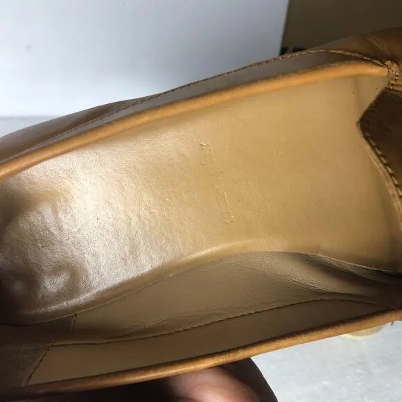 Everlane Loafer Tan Leather Made in Italy Almond Point Toe Slip On Shoes 8