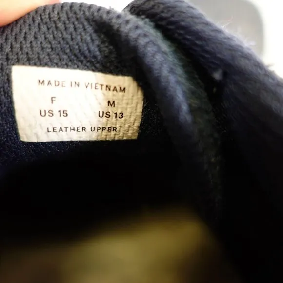Everlane‎ Shoes Adult Leather Sneaker Casual Low Top Blue Navy Womens 15 Mens 13
