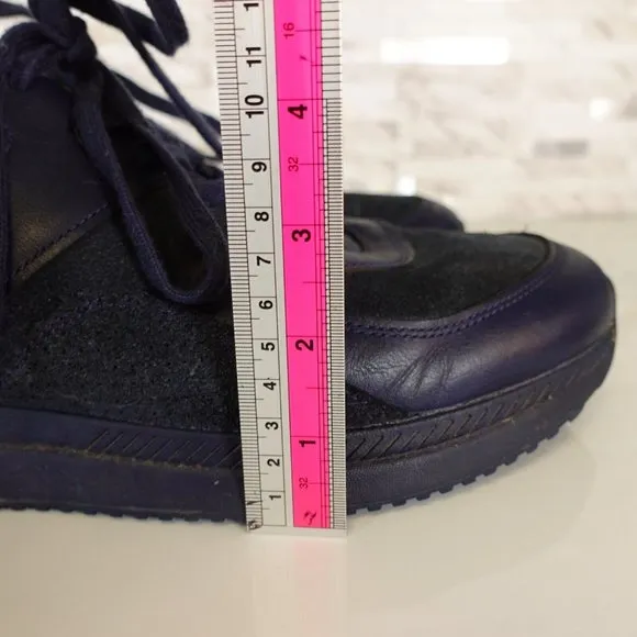 Everlane‎ Shoes Adult Leather Sneaker Casual Low Top Blue Navy Womens 15 Mens 13