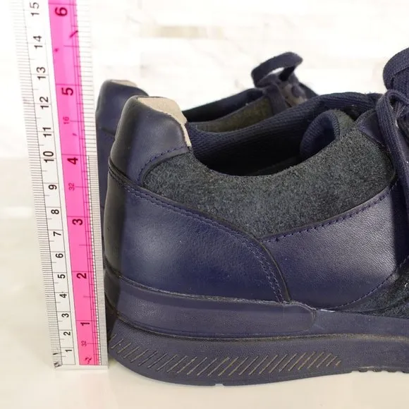 Everlane‎ Shoes Adult Leather Sneaker Casual Low Top Blue Navy Womens 15 Mens 13