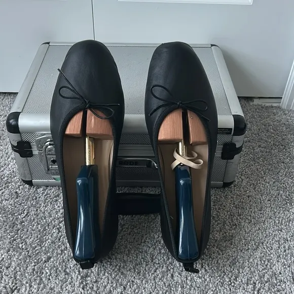 Everlane The Day Ballet Flats Black Leather Women's Ballet Flats
