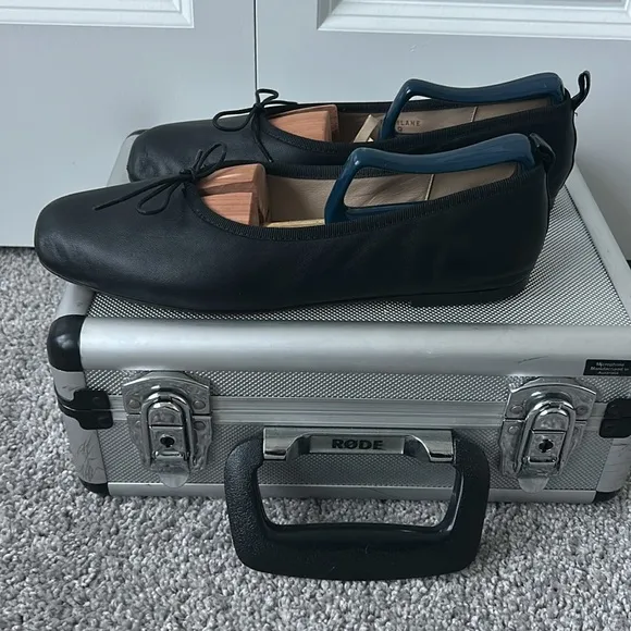 Everlane The Day Ballet Flats Black Leather Women's Ballet Flats