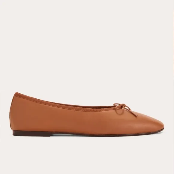 Everlane The Day Ballet Flats Toasted Almond Leather 10