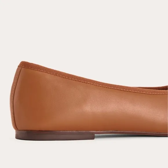 Everlane The Day Ballet Flats Toasted Almond Leather 10