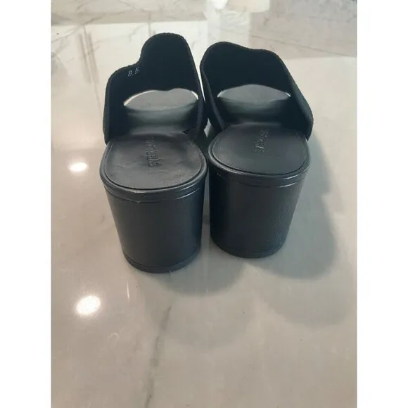 Everlane The Glove Mules in ReKnit Black 8.5 New Womens Slides Sandals Heels
