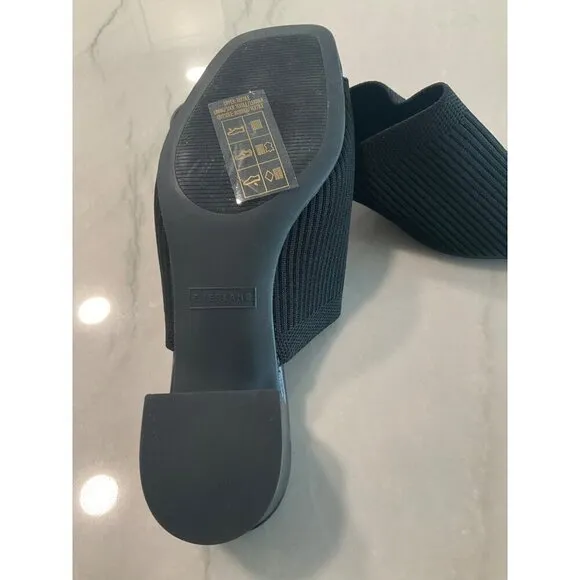 Everlane The Glove Mules in ReKnit Black 8.5 New Womens Slides Sandals Heels