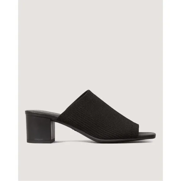 Everlane The Glove Mules in ReKnit Black 8.5 New Womens Slides Sandals Heels