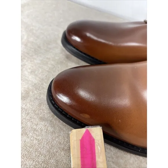 Express Shoes Mens Size 9 Brown Leather Oxford Dress Shoe Lace Up Leanther Lined