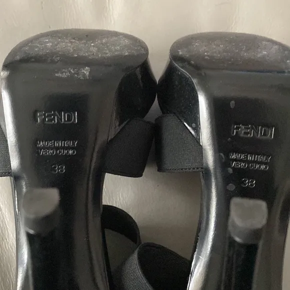 FENDI Black Patent Leather Stiletto Heels🖤🖤🖤