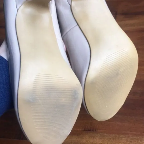 𝅺FERGALICIOUS Becca Peep Toe Patent Shoes High Heel