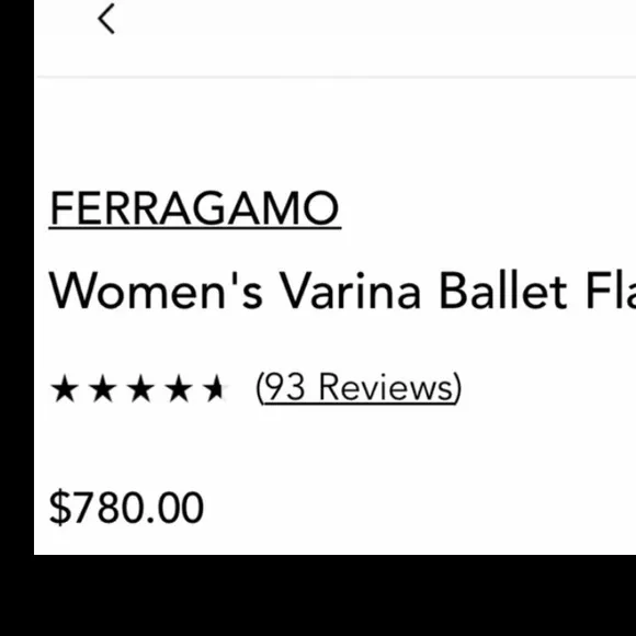Ferragamo black womens Varino ballet flats