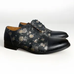 Ferro Aldo BERKLEY Men's 9 Floral Cap Toe Lace Up Oxford Casual Dress Shoes NWOT