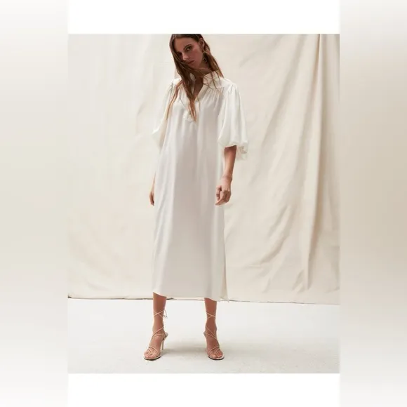 FIGUE Women's Dani Silk Midi-dress