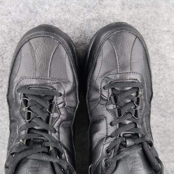 Fila Shoes Mens 8 Athletic Trainer Comfort Sneaker Black Leather Casual Active