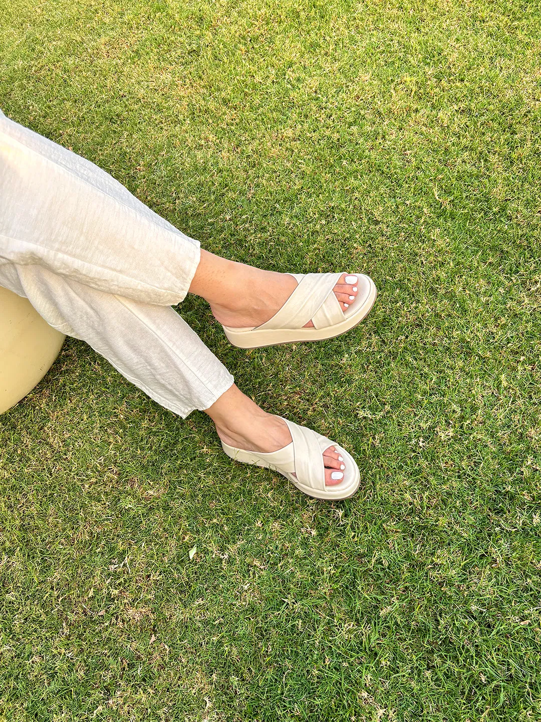 Florena Leather wedge
