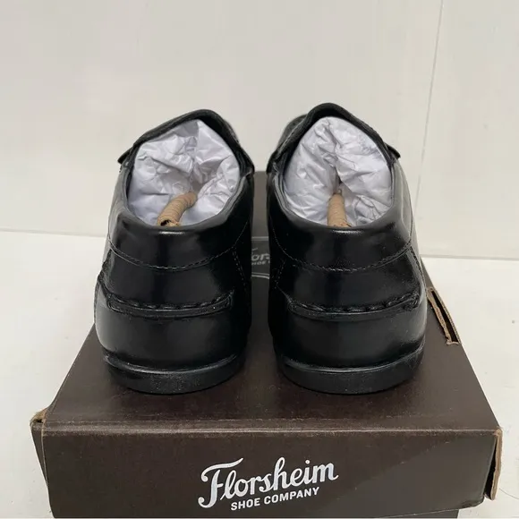 Florsheim Boys Jasper Venetian Black Leather Loafers 5.5 NWT