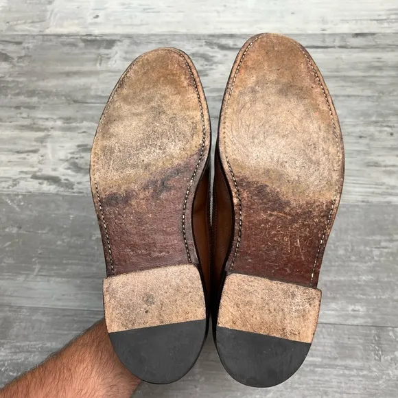 Florsheim Imperial Brown Pebble Grain Longwing Wingtips 10.5 E
