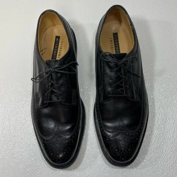 Florsheim Long Wingtip Brogue Leather Dress Oxfords Shoes Mens Footwear 12 E