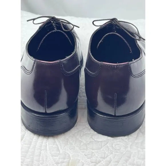 Florsheim Mens 10.5 Brown Lexington Cap Toe Oxford Leather Dress Business Shoes