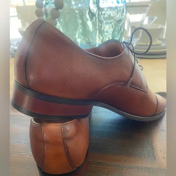 Florsheim  Mens Dress Shoes Postino Cap Oxford Cognac
