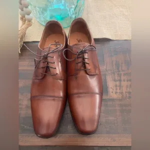 Florsheim  Mens Dress Shoes Postino Cap Oxford Cognac