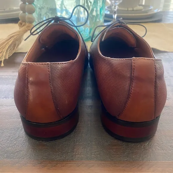 Florsheim  Mens Dress Shoes Postino Cap Oxford Cognac