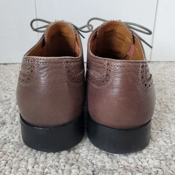 Florsheim Mens Oxford Dress Shoes Brown Gray Almond Toe