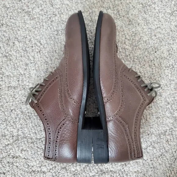 Florsheim Mens Oxford Dress Shoes Brown Gray Almond Toe