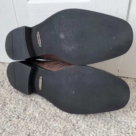 Florsheim Mens Oxford Dress Shoes Brown Gray Almond Toe