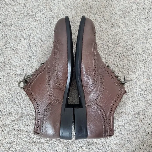 Florsheim Mens Oxford Dress Shoes Brown Gray Almond Toe