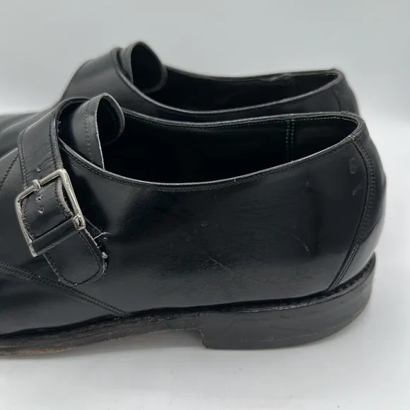 Florsheim men’s Royal Imperial shiny black dress shoes, size 10