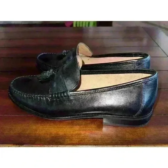 Florsheim Mens Shoe 8 8D Loafer Black Tassel‎ Nearly New