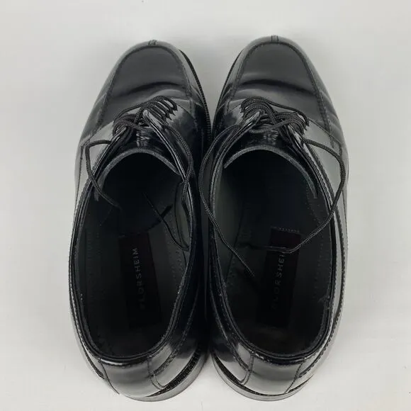 Florsheim Richfield black leather dress shoes 9.5 D Made in India *SCUFFS READ