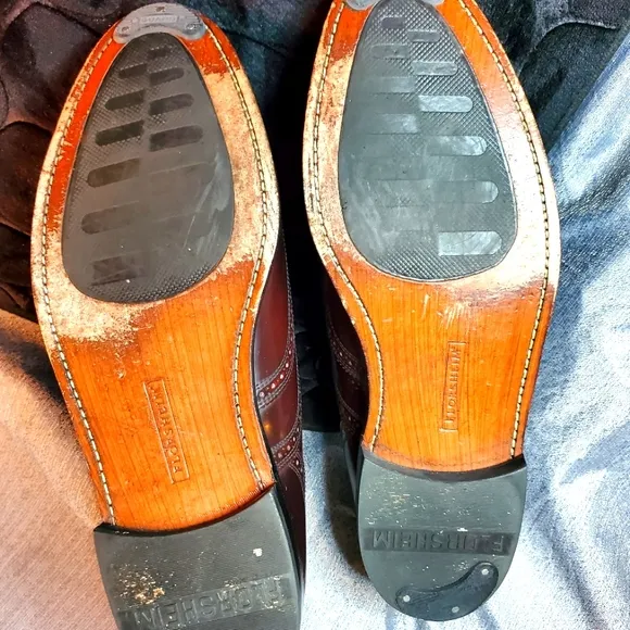 FLORSHIEM MENS OXFORDS DRESS SHOES MAHOGONY