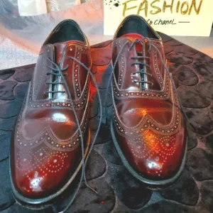 FLORSHIEM MENS OXFORDS DRESS SHOES MAHOGONY