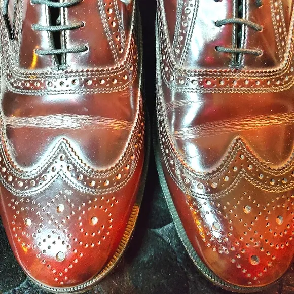 FLORSHIEM MENS OXFORDS DRESS SHOES MAHOGONY