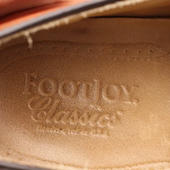 FootJoy Classics Men's Size 12 D Brown Leather Oxford Dress Shoes USA
